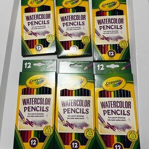 Crayola Watercolor Pencils Set 6 new packs of 12